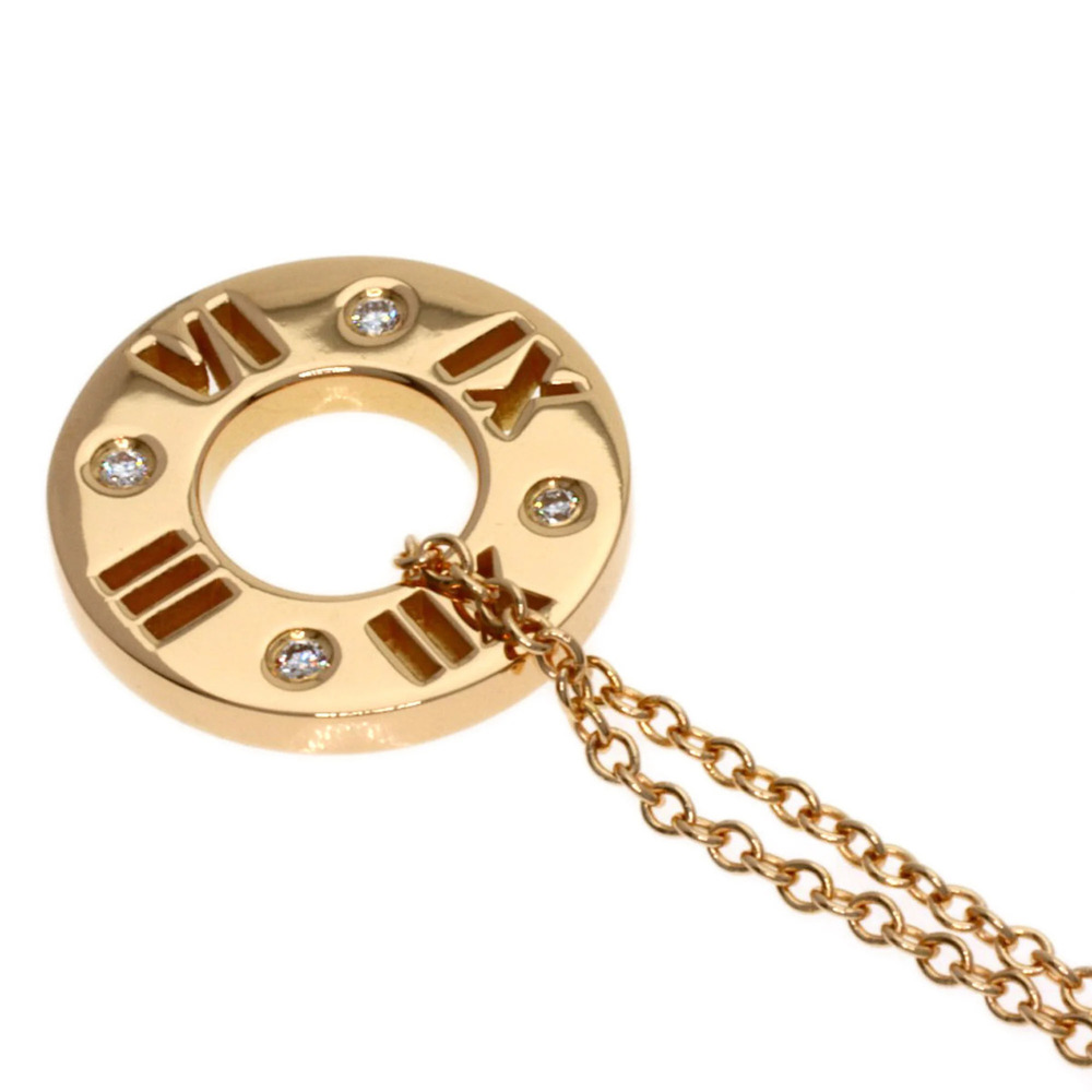 Tiffany & Co. Atlas Diamond Necklace, 18K Pink Gold, Women's. - Picture 5 of 5